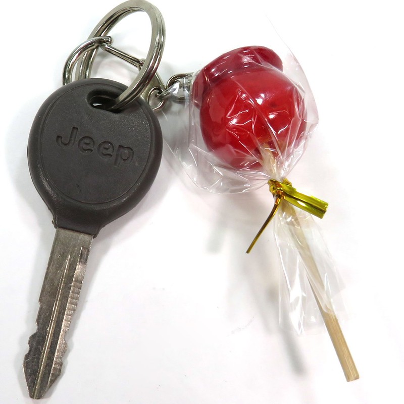 Food Sample Key Chain, Eat Apple, 167 OK