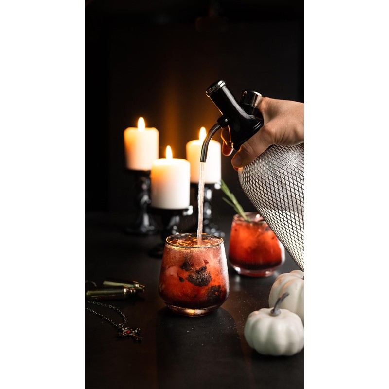 iSi North America Classic Sodamaker Set with Soda Siphon Chargers,