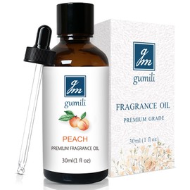 GM Gumili Peach Fragrance Oil, Perfume Oil, Home Scent Oils for Soaps, Candle Making, Dryer Balls, Diffusers, Laundry, Slime -1 oz /30ml