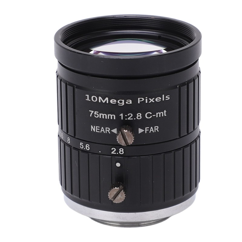 C Mount Lens 75mm Focal Length 10MP Pixels Fixed Zoom