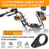 Jerbor 3PCS 1.25" Brake Line & Throttle Cable Clamp Kit