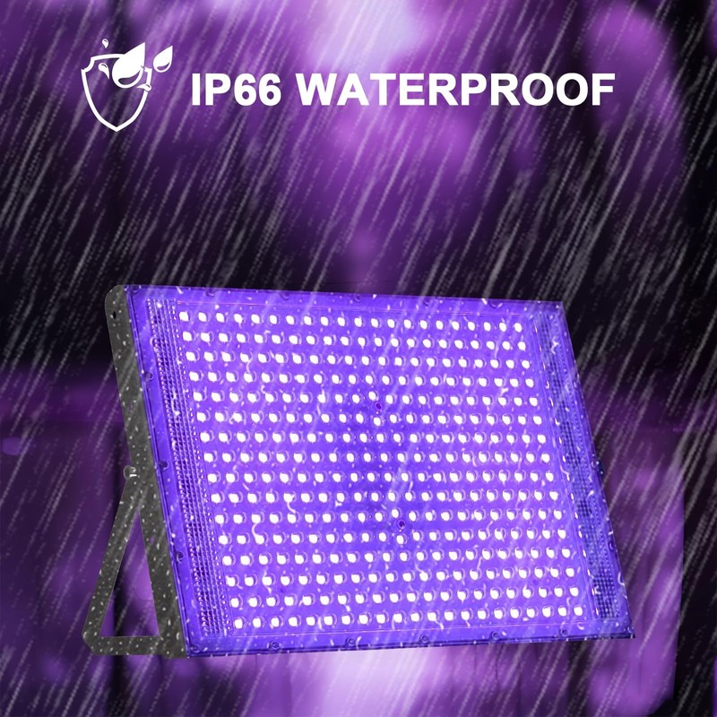 UV Black Light Spotlight 300 W, LED Black Light Lamp