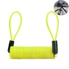 Vierone 1.45m Yellow Motorcycle Disc Lock Reminder Cable