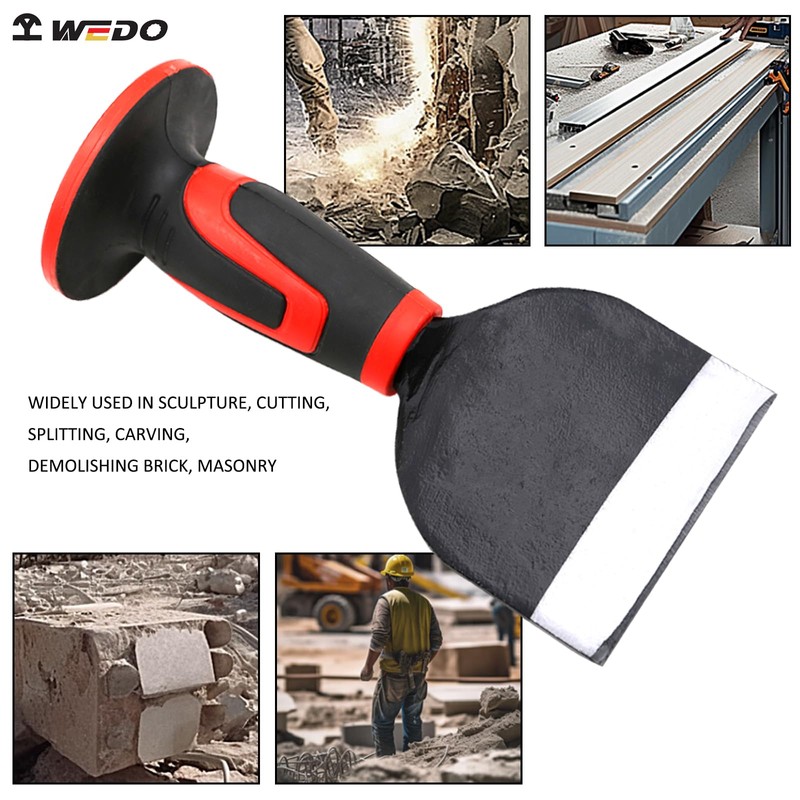 WEDO Brick Chisel,8" Masonry Chisel with Reliable Hand Guard,Heavy Duty
