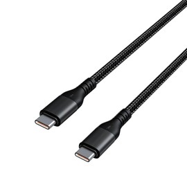 Life-Tech 60W USB-C to USB-C Nylon Braided Fast Charging/Data Cable Cord Charger (3 ft) for Rakuten Kobo Libra Colour, Clara Colour eReader