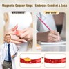 Vicmag 2PCS Copper Magnetic Rings for Women & Men, 9X