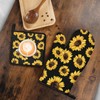 Sabobo Sunflower Gifts Oven Mitts and Pot Holders Set of