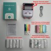 Modern Mini Thermal Label Printer, 1 Set Portable Rechargeable Photo