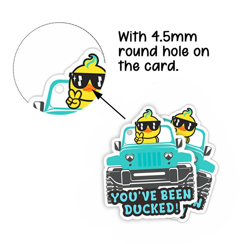 Forola You've Been Ducked, Duck Tags,Cute Duck Tags, Duck Duck