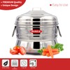 PANCA Stainless Steel Idli Maker - 18 Cavity, 3 Plates