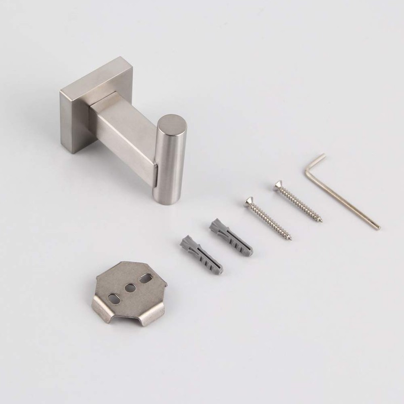 GERZWY Bathroom Coat Hook SUS 304 Stainless Steel Single Towel/Robe