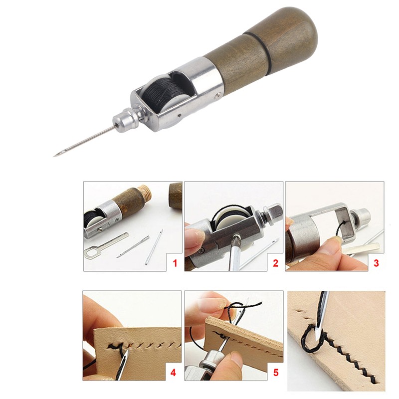 DIY Leather Sewing Tool Kit Hand Sewing Machine Stitching with