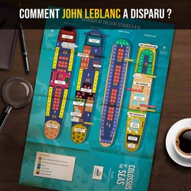 Criminal Records – Disparition in the Caribbean: John Leblanc is Worn Disparu – Escape Game Board Game – Immersive and Collaborative Survey Game