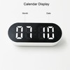 fjshellhome SHELLHOME Small LED Alarm Clock with Adjustable Volume, Calender,
