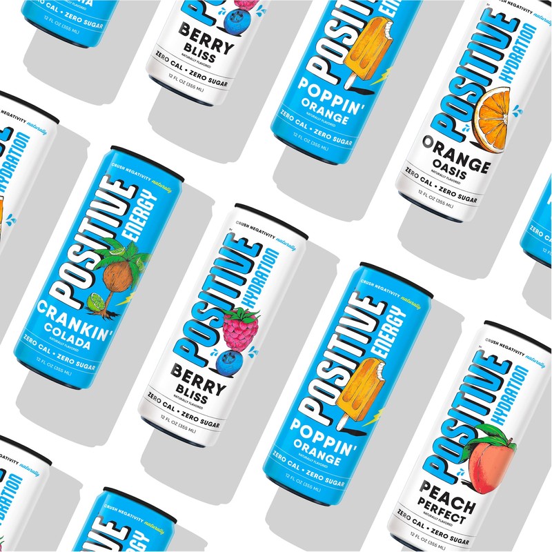 Positive Energy Drink - Poppin' Orange | Zero Sugar, Zero