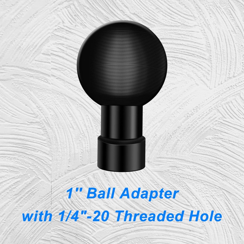 1'' Ball Adapter with 1/4"-20 Threaded Hole Compatible with RAM