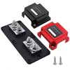 600A Power Distribution Block Bus Bar Pair with Cover Marine