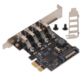 PCI E to USB 3.0 Expansion Card 5GB Transmission 4 Ports 15Pin Rear USB3.0 Expansion Card For Desktop Computer
