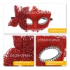 2 Antifaz Fiesta Mascaras Halloween Pareja Carnaval Cosplay