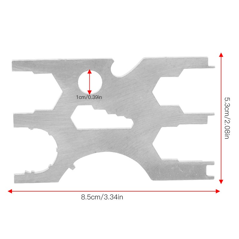 Stainless Steel Scuba Diving Multi Tool Regulator Credit Card Kits