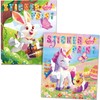 CutteeyFyry 2Pcs Easter Crafts for Kids Ages 4-8 Sticker Book,Boy/Girls