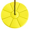 Swingan Cool Disc Swing with Adjustable Rope (Fully Assembled), Yellow