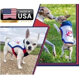 Raptor Shield Puncture Resistant Pet Vest for Small Dogs — Talon-Proof Protection Against Attacks by Coyotes, Hawks, Birds of Prey, Made in The USA, Four Sizes— X-Small, 2-3 lbs, Chest 7.5 to 10.5"