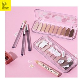 TOO COOL FOR SCHOOL Prottage Palette + Pencil + Brush Set 6items, Shadow Palette#$%Shadow Pencil:01 Peach Plain-01 Shining Liner