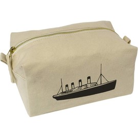 'Titanic Ship' Canvas Wash Bag/Makeup Case (CS00012565)