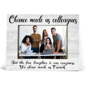 XDFVL Chance Made Us Colleagues Picture Frame, Desk Picture Frames for Office, Picture Frames for Desk at Work, Appreciation Gifts for Coworkers, Employee Appreciation Gifts, Photo Frame 8x10