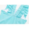 LIZENS Girls One Piece Swimsuit Cute Striped Bathing Suit for