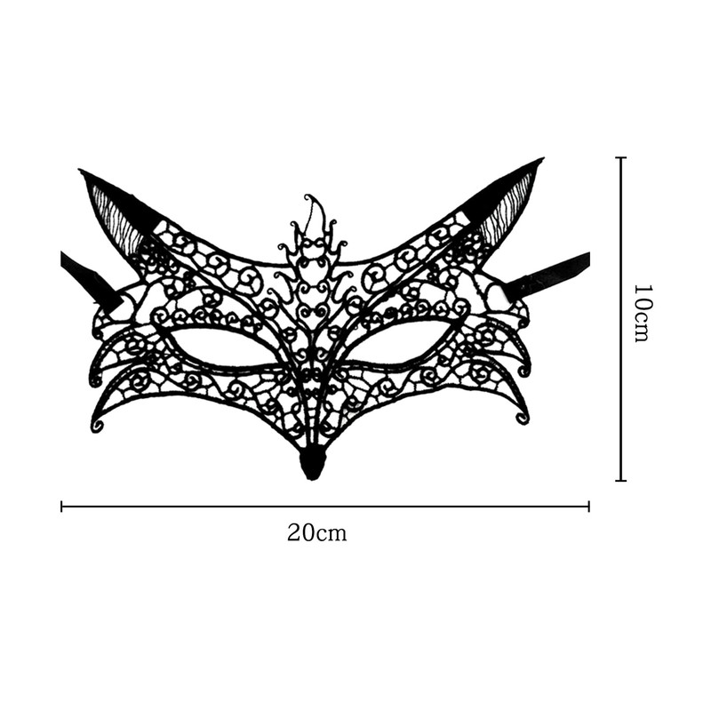 Lotsdonxia Elegant Black Lace Masquerade Mask Stylish Mystery and Glamour