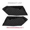motosikleta Saddlebag Liners Carpet Insert for 4 inch Tapered Hard