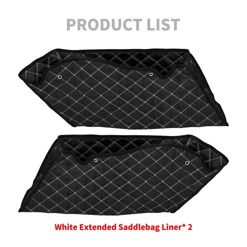 motosikleta Saddlebag Liners Carpet Insert for 4 inch Tapered Hard