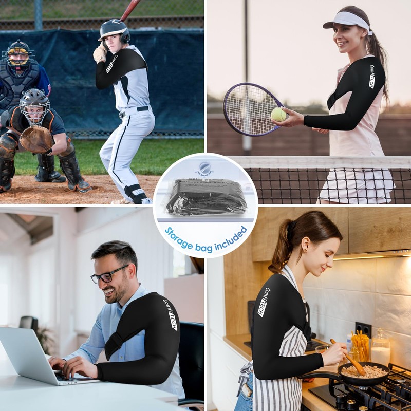 Comfitech Shoulder Arm Ice Pack Wrap for Pitchers, Ice Arm