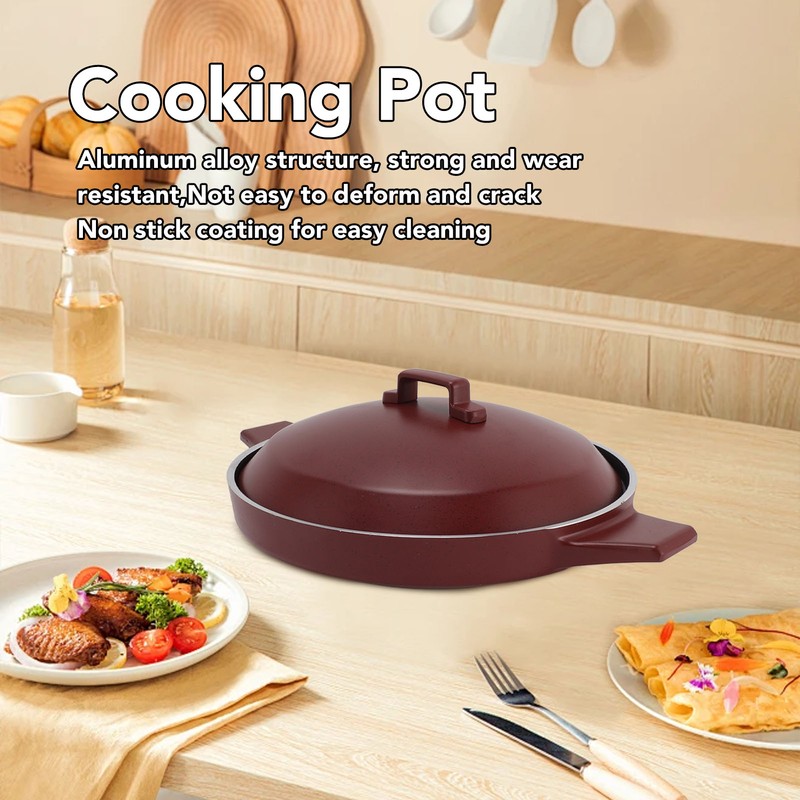 Aluminum Alloy Cooking Pot Vintage Multifunctional Fish Hot Pot Cookware