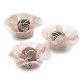 Fabric Handmade Truffle Cups | Truffle Liners | Truffle Wrappers | Fominhas | candy cups for chocolate | Forminhas de Brigadeiro | candy liners (Pink)