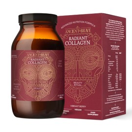 Ancient + Brave Ancient + Brave - Radiant Collagyn for Beauty 200 Grams - Vegan Collagen Powder with Chicory Root - Plant Based Supplement for Hair, Skin & Nails - Non-GMO, Paleo & Keto