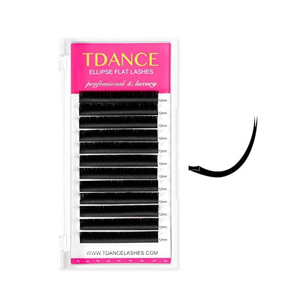 TDANCE TDANCE Classic Lash Extensions Flat Lashes Eyelash Extensions 0.15mm