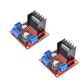 DUBEUYEW L298N Motor Drive Controller Board Module Dual H Bridge DC Stepper for Arduino Smart Car Robot MEGA R3 2560 ESP32 ESP826 (Pack of 2)