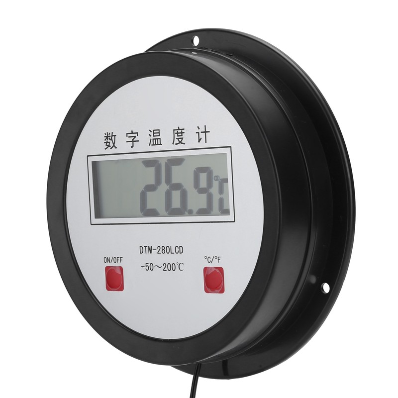 Digital Thermometer Auto Temperature Gauge Sensor with Probe for Fish