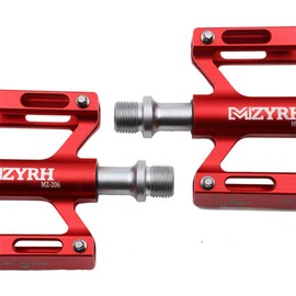 QIRUN Cross Bike Pedals, Ultra Lightweight, Aluminum Alloy, Flat Pedals, Durable, Set of 2