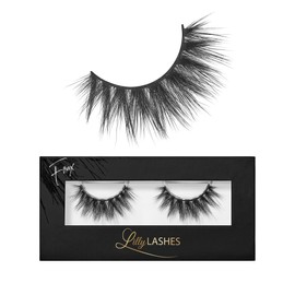 Lilly Lashes 3D Mykonos Faux Mink Strip Eyelashes, False Eyelashes Dramatic Look, Reusable False Lashes, Fake Lashes Pack, Lash Strips with Luxury Silk Like Fibers, No Lash Glue Included