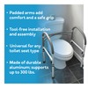 Carex Toilet Safety Rails, Adjustable and Detachable Toilet Safety Frame