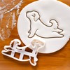 4 Dog Yoga Cookie Cutters (Warrior Pose 1, 2, Dog