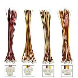 BGTXINGI 60pcs 1.0 mm 2P 3P 4P 5P Connector Terminal Connector Wire Cable for LED Light Strip 5.9 Inch Compatible with JST SH