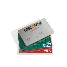 Clear Vinyl ATM Jacket - Credit/Debit Card Protector - Card Sleeve 250/box