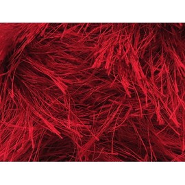 Long Eyelash 100gr Dark Red - Extra Long Eyelash Yarn, Polyester 3.53 Ounces (100 Grams) 76 Yards (70 Meters)