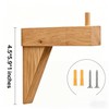 Wooden Wall Mount Bracket Hook, Multi Purpose Hanging Plant Pot