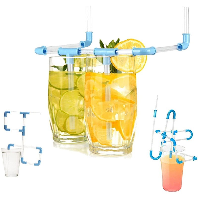 DIY Pipe Straw Kit, 30 Pcs DIY Crazy Fun Straws